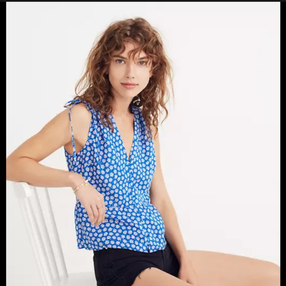 Madewell Belle Tank Top in Mini Daisy